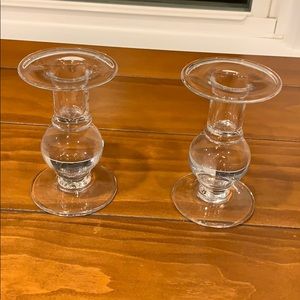 Pair of new Simon Pearce Hartland candlesticks